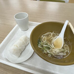 みのや - 肉うどん（大盛）/おにぎり