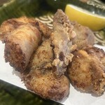 俺の割烹 おでん - 河豚、揚げてもらいました