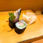 鮨 うみから - 締めはやっぱり鯖がり巻き♪♪