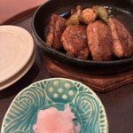 そばきり 日曜庵 - 鴨の鉄板焼き　バルサミコ味