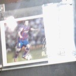 立喰そば きうち - イニエスタのポートレイト