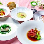 レストラン BIG LOG - 3～5月春＜ラ・セゾン＞桜薫る真鯛の一皿、春キャベツのポタージュ、道産牛ヒレ肉のローストなど全7品