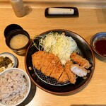 心斎橋 かつ喜 - ミックスカツランチ1848円