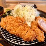 心斎橋 かつ喜 - ミックスカツランチ1848円