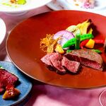 レストラン BIG LOG - 3～5月春＜特別夕食SORACHI＞桜薫る真鯛、神内和牛あかと道産牛の食べ比べ、胡麻ときな粉のブランマンジェなど全8品