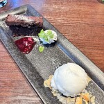 俺のイタリアン 渋谷 - ---ドルチェ---
                                【8品目】　本日のドルチェ（二種盛り合わせ）