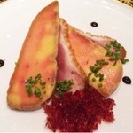 シェ・イノ - 2015.1.  鴨のフォワグラと胸肉の燻製の取合せ