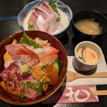 寿し和 和香苑 - 【2026/2】特選海鮮丼(シャリ小)+ぶり刺身