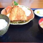 とんかつ すず広 - 鯵フライ定食