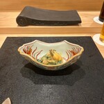 鮨 こん藤 - 真珠貝と九条ネギの酢みそ