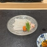 鮨 こん藤 - カワハギ肝パン