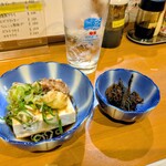 はな花 - 冷奴　鰹節荒削り醤油漬け