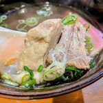 はな花 - 沖縄そば　麺無し　玉子落とし