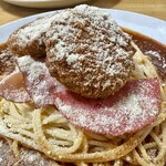 コーヒー＆スパゲティ マローネ - ミラネーゼメンチカツトッピング
