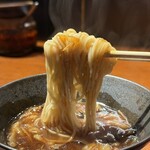 上深川 - チュルンとした滑らかな麺に濃厚な餡が絡む
