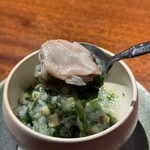 上深川 - 貝のコクのある旨味にアオサの香り