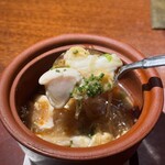 上深川 - フグの身に白子が入った贅沢スープ