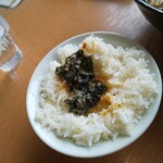 大岩亭 - ご飯にのり