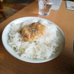 大岩亭 - ご飯にのり