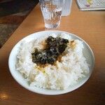 大岩亭 - ご飯にのり