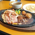 Ｇ.Ｇ.C. - GGCハンバーグ チーズ入り目玉焼のせ