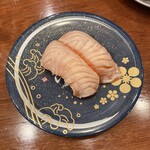 もりもり寿し - 炙りサーモン