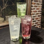 居酒屋 磚瓦橫丁 - チューハイ　レモン、ライム、巨峰、梅、青りんご　　各種　600円