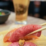 黄金出汁しゃぶと江戸前寿司 肉のあさつ - 