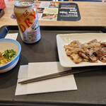 松屋 - 料理写真:ジョッキ缶&牛焼肉~☆