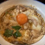 石挽　手打ち　いわもと - これこれ❗️卵とろりの親子丼です。