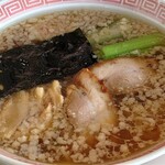 幸楽苑 - 背脂中華そば590円(薬味抜き、麺かため