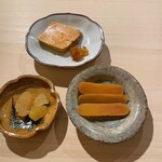 寿し道 桜田 - 唐墨　淡路、握り子　北海道、鮟肝　北海道余市