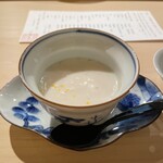 寿し道 桜田 - 月光百合根と虎河豚白子の茶碗蒸し