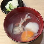 金寿司 - アラ汁