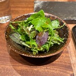 京町堀 なかむら - 梶谷農園のベビーリーフサラダ(お代わり可)