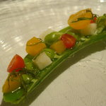 ラール・エ・ラ・マニエール - (2010/03)ホワイトアスパラのロースト　カラフルなスナップエンドウ