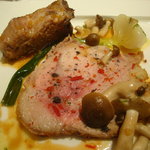 ラール・エ・ラ・マニエール - (2010/03)茨城産ハーブ豚のロースト　葉玉葱　バナナのソース。