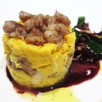 RISTORANTE YAGI - 鶏せせり ストラッキーノ 麿宝卵