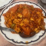 夜来香 新宿店 - トマトと卵の炒め