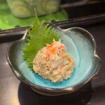 玄鮨 - 蟹味蟹味噌和え…美味過ぎて気を失いかけたw