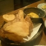 マルチョー - 長芋のから揚げ、カレーマヨソース