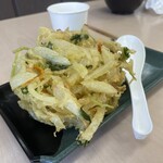 武州めん - 料理写真:かき揚げでかっ