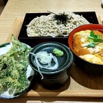 蕎麦 いまゐ - ミニかつ丼セット＋春菊天