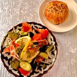 ヴァタニム - ジャキロップサラダとかぼちゃサムサ