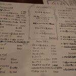 エノテカ・リオーネ - メニュー