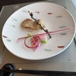 日本料理 旬彩 - 金目鯛甘酒焼き　３色淡雪　花蓮根