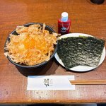 らぁめん 信 - 浅草海苔と卵かけご飯