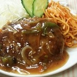 銀星食堂 - ハンバーグ(中華餡)