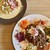 1Place cafe 〜Fluffies〜 - 料理写真:ベーコンと白菜とキノコの味噌クリームパスタ　と　粗挽きポークの自家製キーマカレー