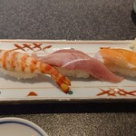 すしざんまい - 車海老、ブリトロ、トロサーモン